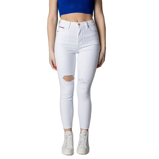 Tommy Hilfiger Jeans White Cotton Jeans & Pant