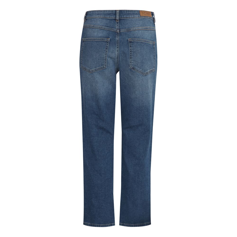 ICHI Blue Cotton Jeans & Pant