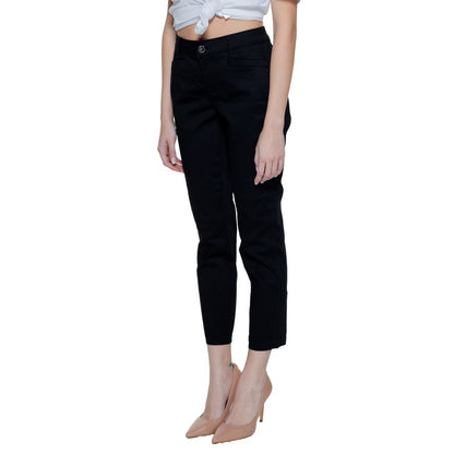 Street One Black Cotton Jeans & Pant