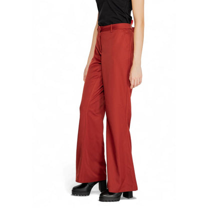 Vero Moda Red Polyester Jeans & Pant