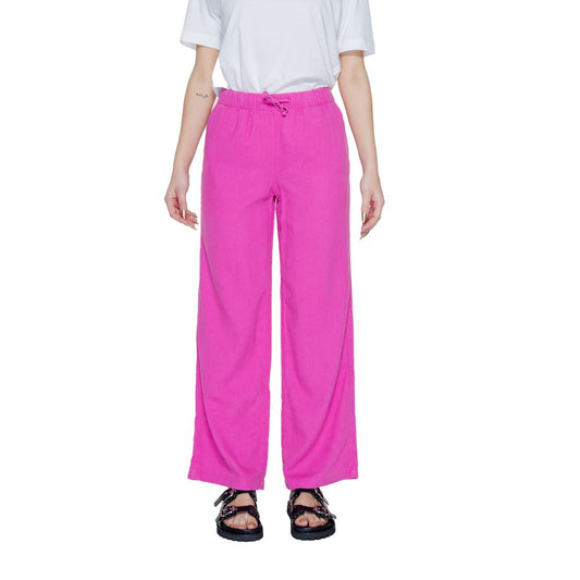 Only Pink Linen Jeans & Pant