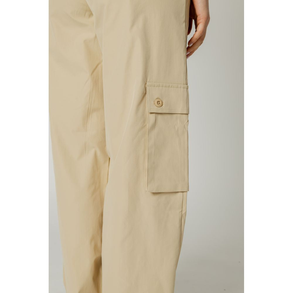 Only Beige Cotton Jeans & Pant