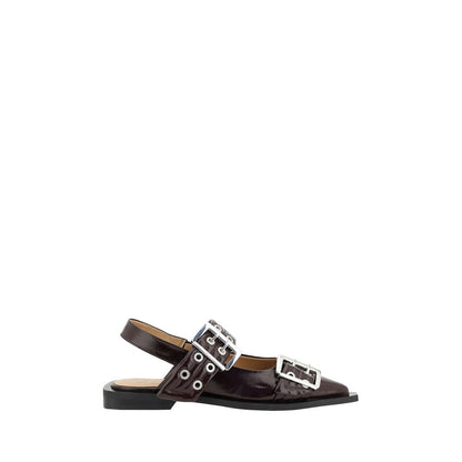 Ganni Buckle Ballerinas