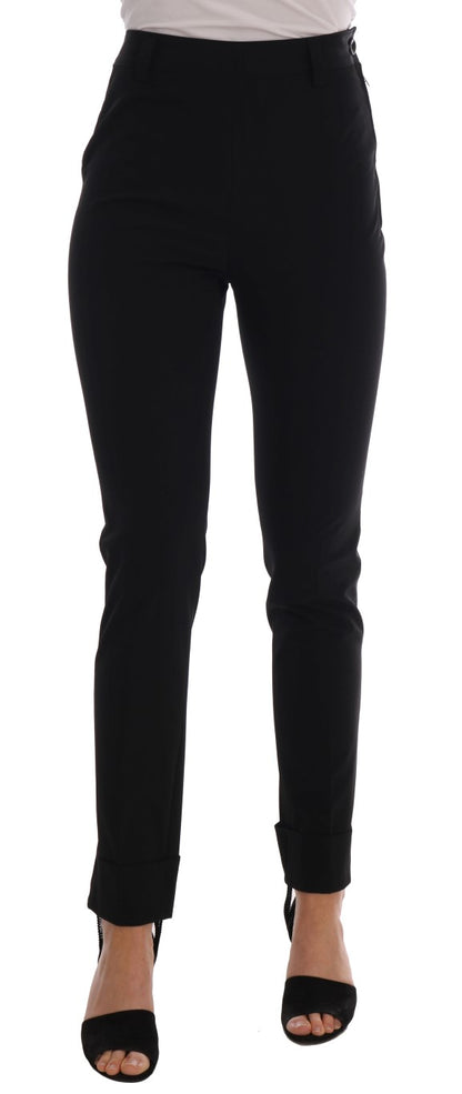 Schwarze Stretch-Leggings von Ermanno Scervino