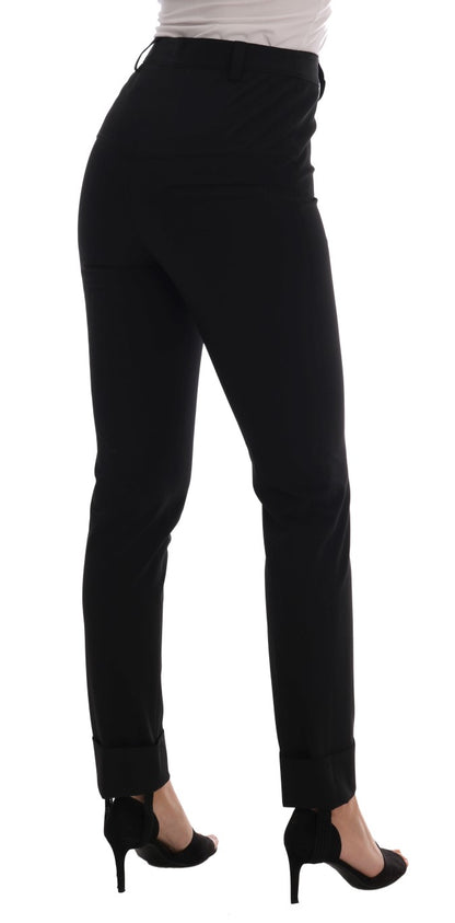 Schwarze Stretch-Leggings von Ermanno Scervino