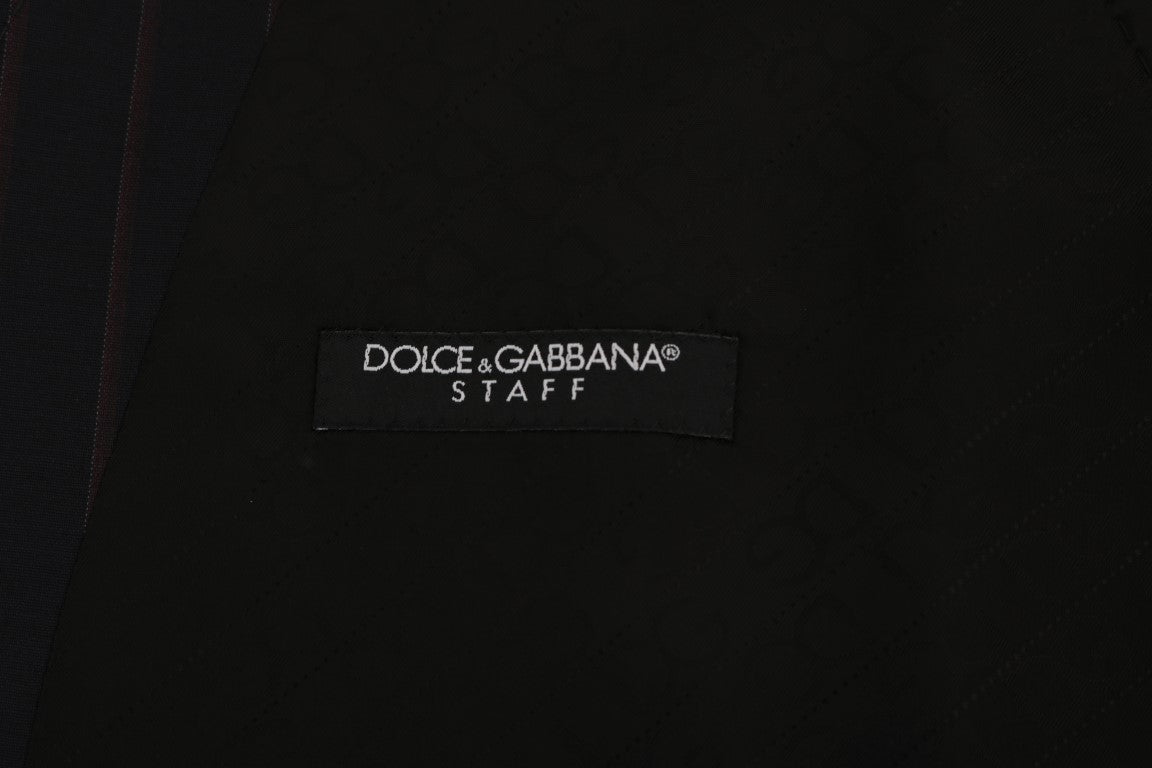 Dolce &amp; Gabbana Blaue Wollstretchweste