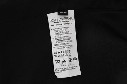 Dolce &amp; Gabbana Schwarze STAFF-Wollstretchweste