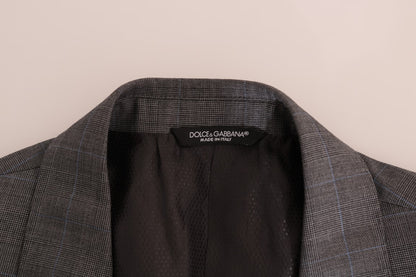 Dolce & Gabbana Grey Wool Martini Slim Blazer