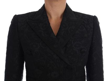 Dolce & Gabbana Black Brocade Blazer 재킷