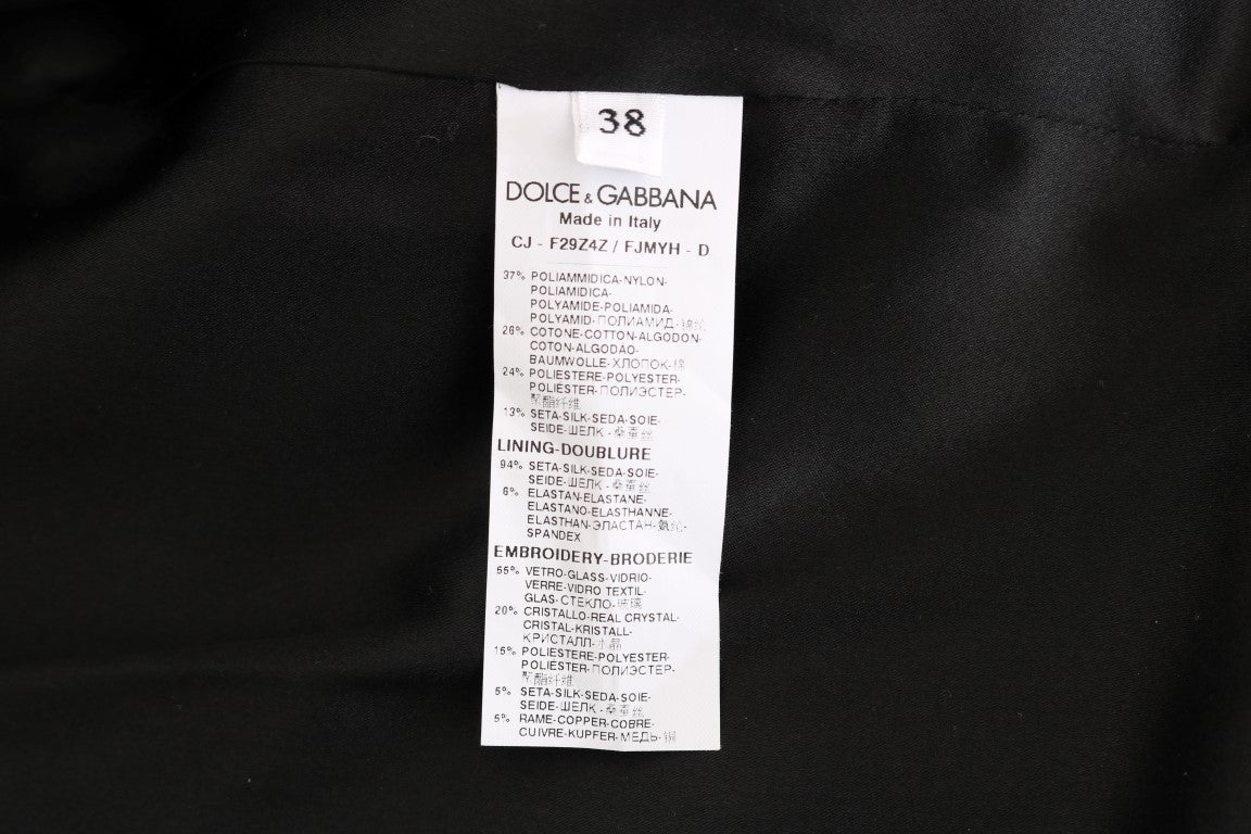 Dolce & Gabbana Black Brocade Blazer 재킷