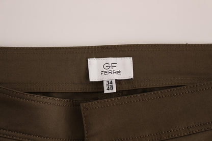 GF Ferre Green Cotton 스트레치 편안한 착용감 바지