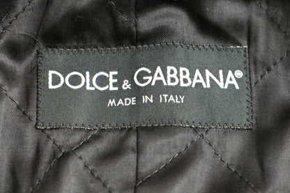 Dolce &amp; Gabbana Graue zweireihige Manteljacke