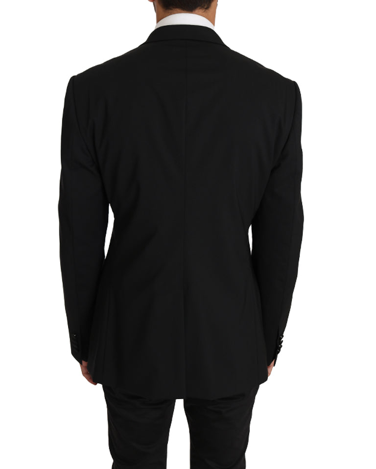 Dolce & Gabbana Black Wool Martini Torrero Blazer 재킷