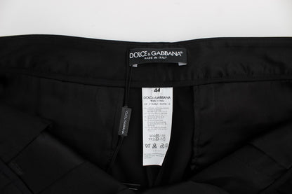 Schwarze Torero-Caprihose aus Stretch-Baumwolle von Dolce &amp; Gabbana