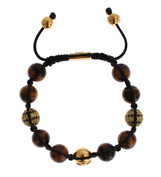 Nialaya Chic Multicolor CZ & Tigers Eye Bracelet