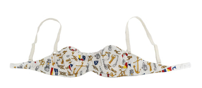 Dolce & Gabbana White Balconcino Sailor Print 속옷