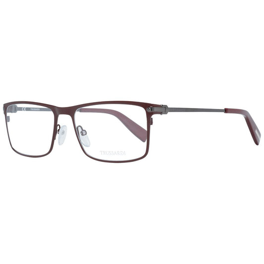 Trussardi Burgundy Men Optical Frames