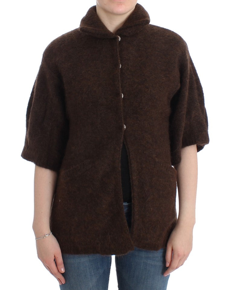 Cavalli Brown Mohair 니트 카디건