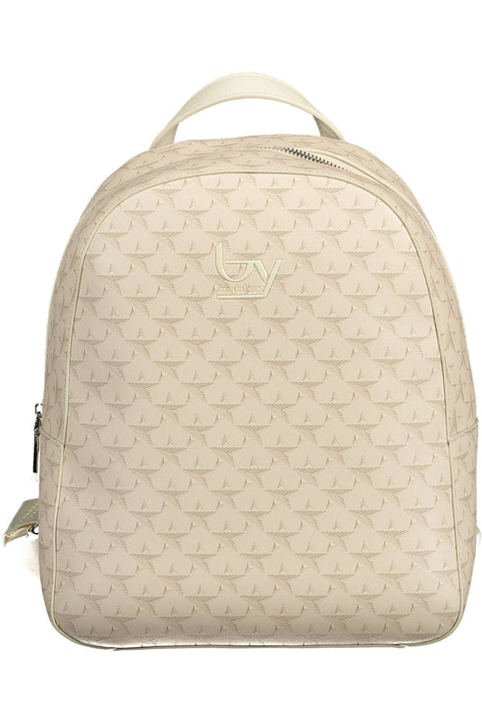 BYBLOS Elegant Beige Backpack with Contrasting Accents