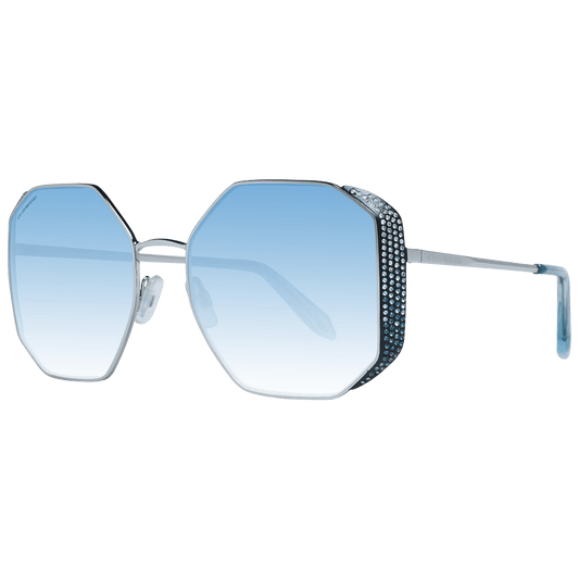 Atelier Swarovski Elegant Silver Trapezium Sunglasses