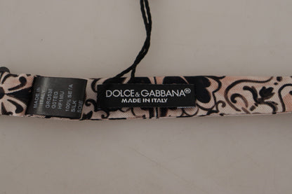 Dolce &amp; Gabbana Mehrfarbig gemusterte Papillon-Fliege aus 100 % Seide