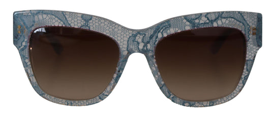 Dolce & Gabbana Blue Acetate 사각형 DG4231 Shades 선글라스