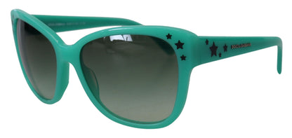 Dolce & Gabbana Green Stars 아세테이트 사각형 음영 DG4124 선글라스