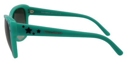 Dolce & Gabbana Green Stars 아세테이트 사각형 음영 DG4124 선글라스