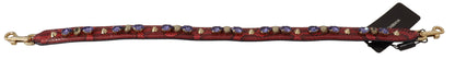 Dolce & Gabbana Elegant Red Python Leather Handbag Strap