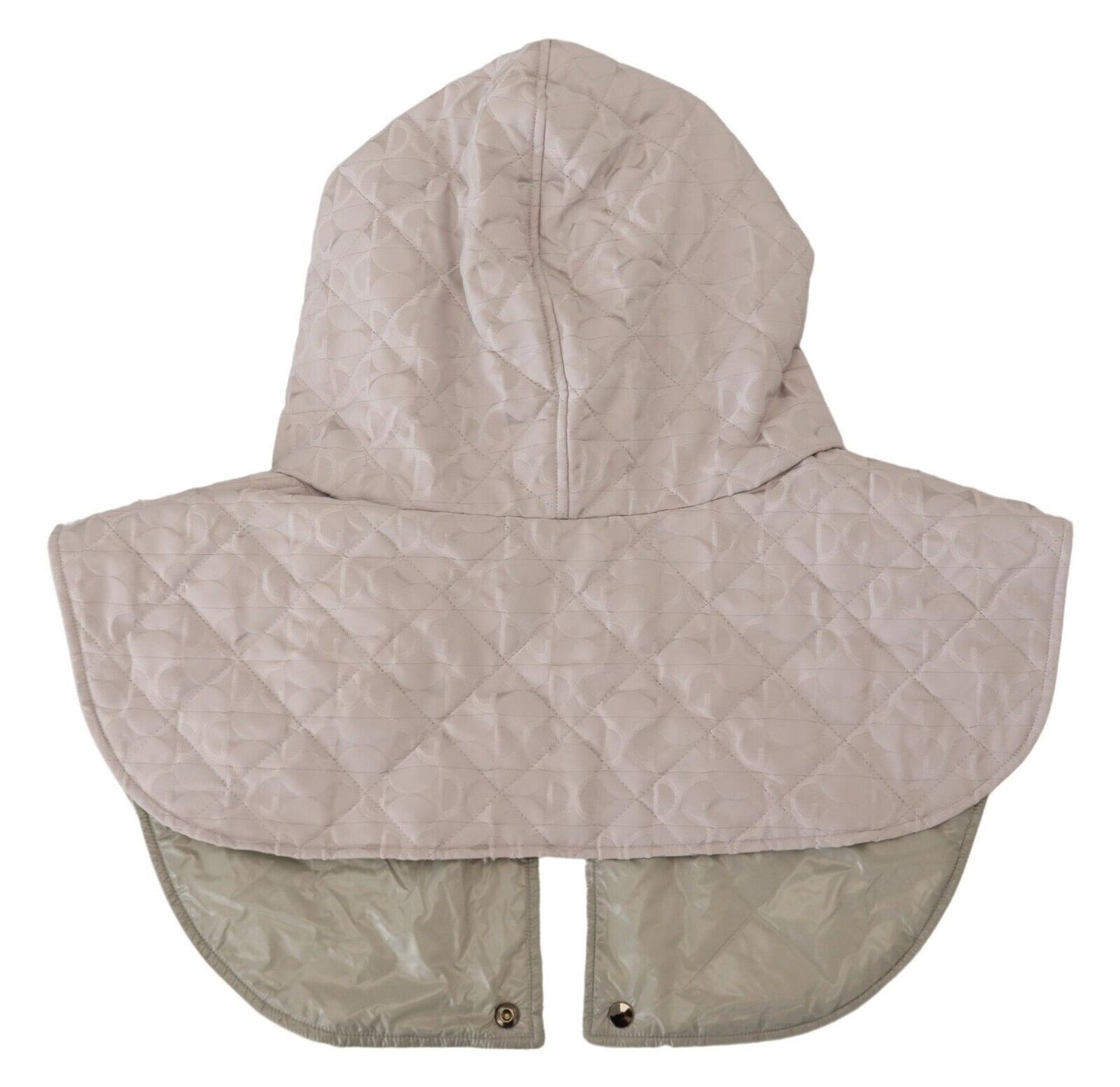 Dolce & Gabbana White Quilted 전체 머리 랩 1 사이즈 나일론 모자